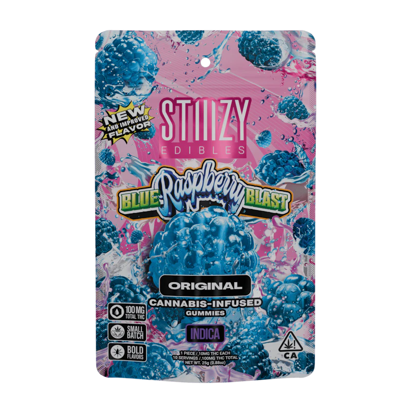 STIIIZY - BLUE RASPBERRY BLAST - 100MG ORIGINAL EDIBLES, Edibles