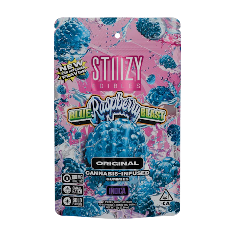 STIIIZY - BLUE RASPBERRY BLAST - 100MG ORIGINAL EDIBLES, Edibles