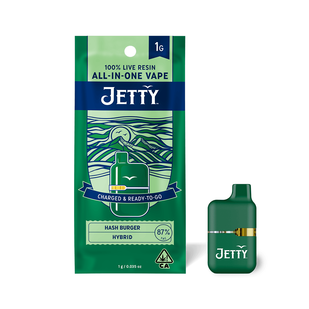 Mini Tank | Hash Burger | Live Resin Disposable | 1g by Jetty Extracts