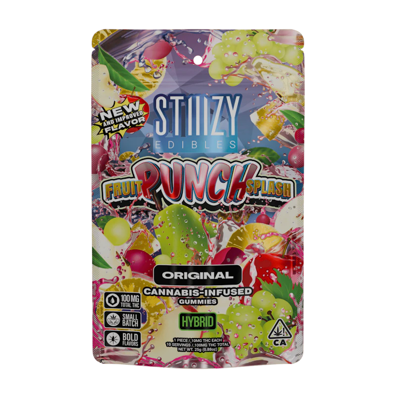 STIIIZY - FRUIT PUNCH SPLASH - 100MG ORIGINAL EDIBLES, Edibles