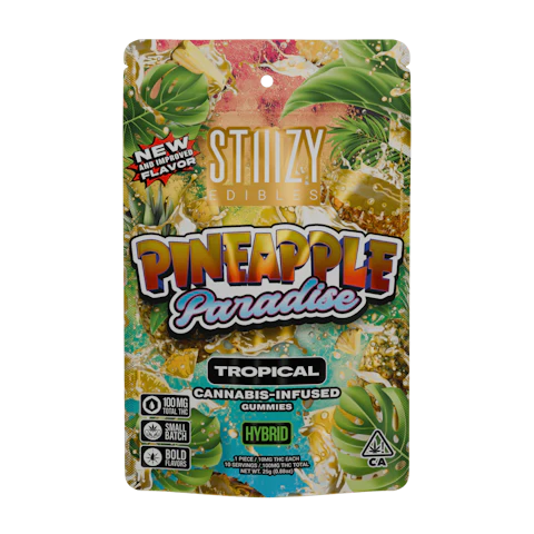 STIIIZY - PINEAPPLE PARADISE - 100MG TROPICAL EDIBLES, Edibles