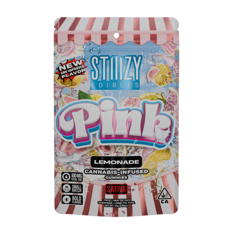 STIIIZY - PINK - 100MG LEMONADE EDIBLES, Edibles
