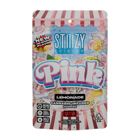 STIIIZY - PINK - 100MG LEMONADE EDIBLES, Edibles