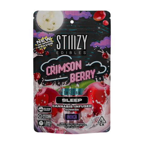 STIIIZY - CRIMSON BERRY - 100MG SLEEP EDIBLES, Edibles