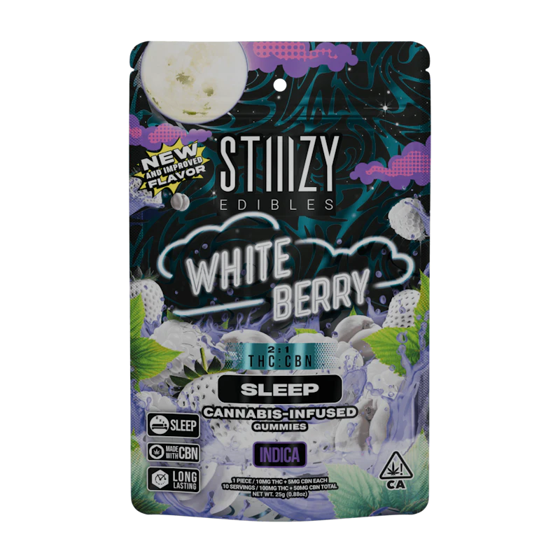 STIIIZY - WHITE BERRY - 100MG SLEEP EDIBLES, Edibles