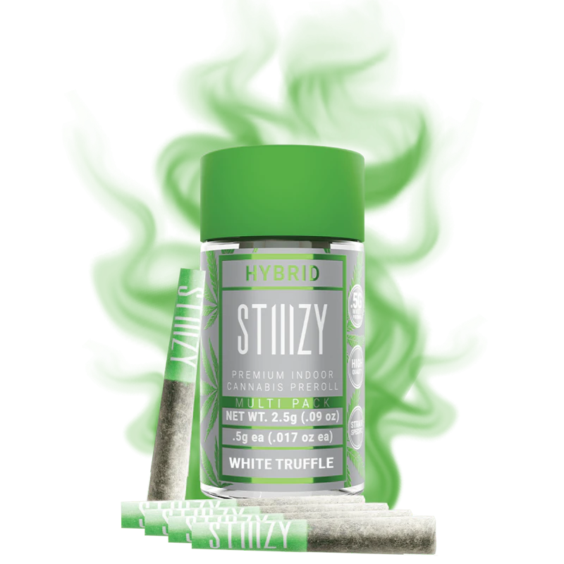STIIIZY - WHITE TRUFFLE - 2.5G Naked Preroll Multipack, Pre-Rolls