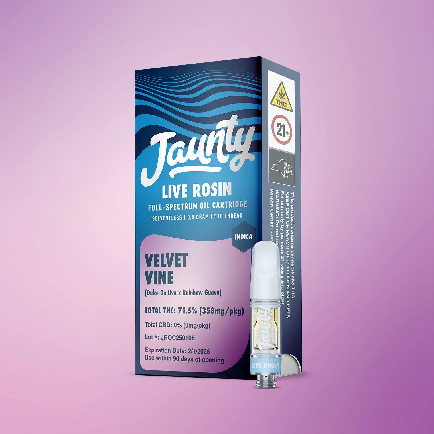 Velvet Vine | Live Rosin | 0.5g by Jaunty