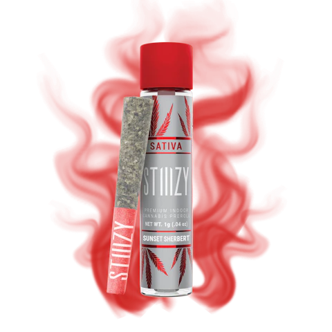 STIIIZY - SUNSET SHERBERT- 1G Naked Preroll, Pre-Rolls