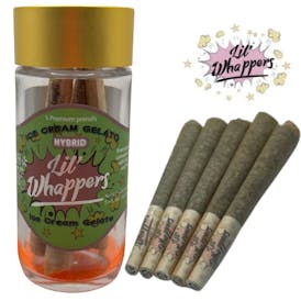 Lil Whappers infused prerolls Ice Cream Gelato pack of 5