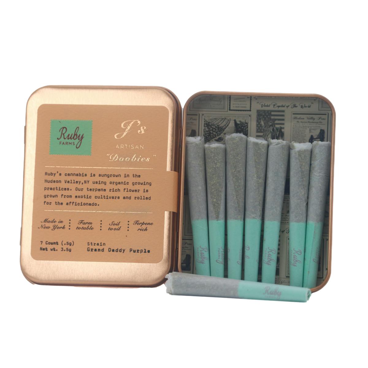 Granddaddy Purple | Doobies | 7pk | 3.5g by Ruby Farms
