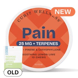 Pain Soothing Lemon Lime 25mg + Terpenes (Formerly Lemon Lime Terp Chews)