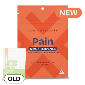 Pain Soothing Lemon Lime 5mg + Terpenes (Formerly Lemon Lime Terp Chews)