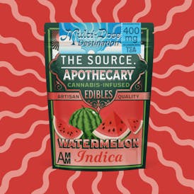 Watermelon Indica THC-Pure 400mg Gummies