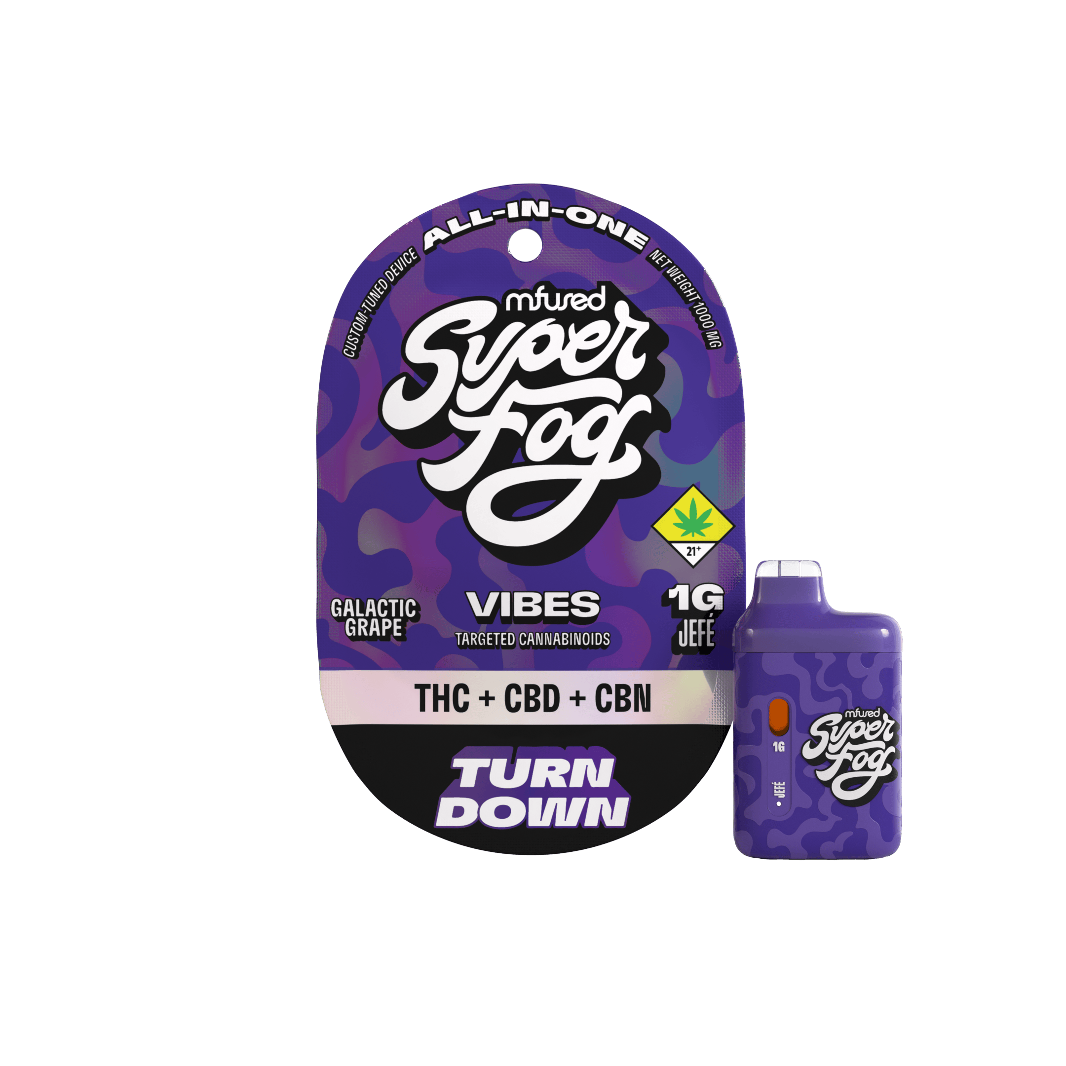 VIBES Targeted Cannabinoids 1g Jefé - Turn Down