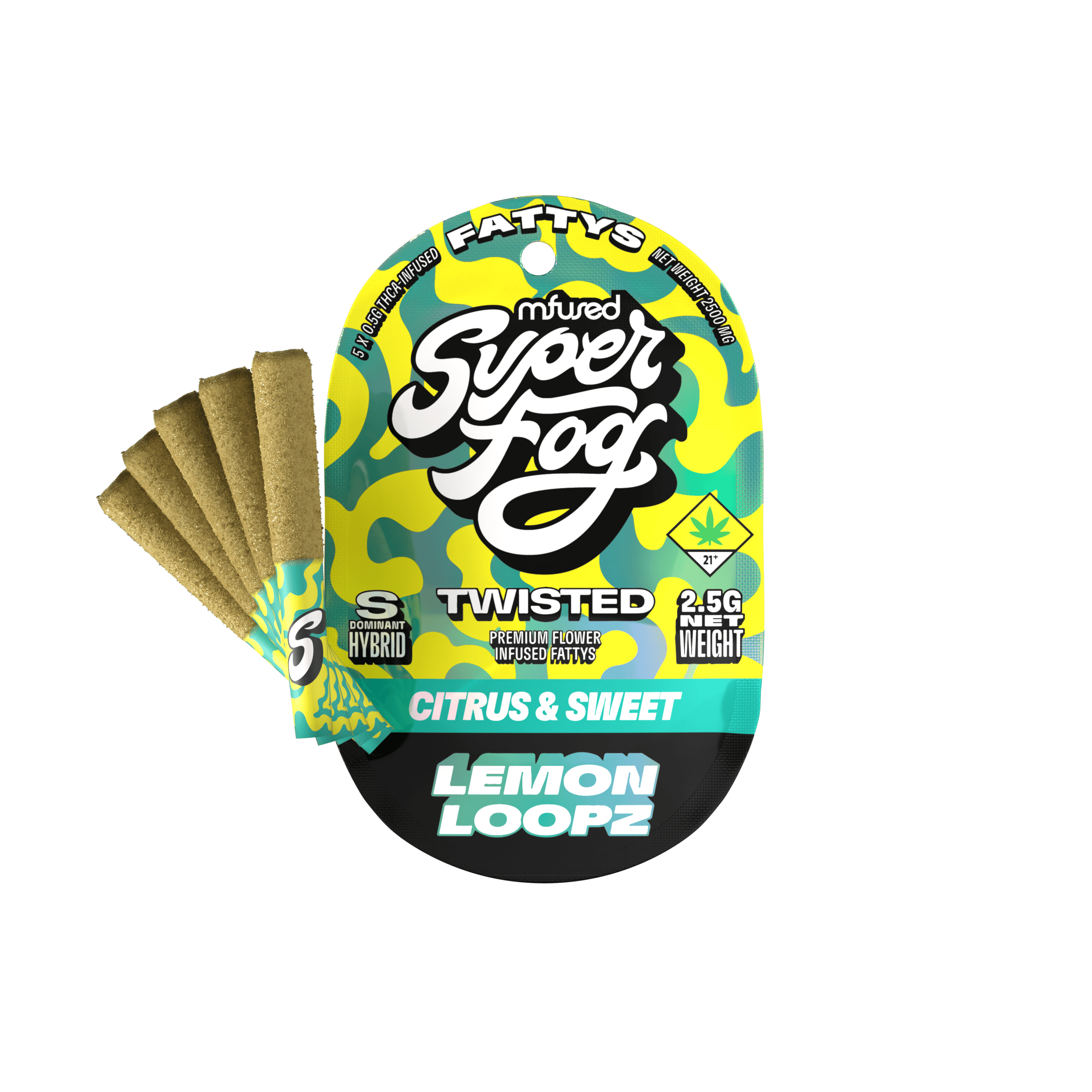 TWISTED Infused Fattys 5pk - Lemon Loopz