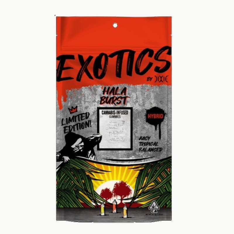 Exotics Hala Burst Gummies
