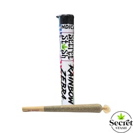Secret Stash | Full Bud Pre Roll | Rainbow Zebra | 1.2g