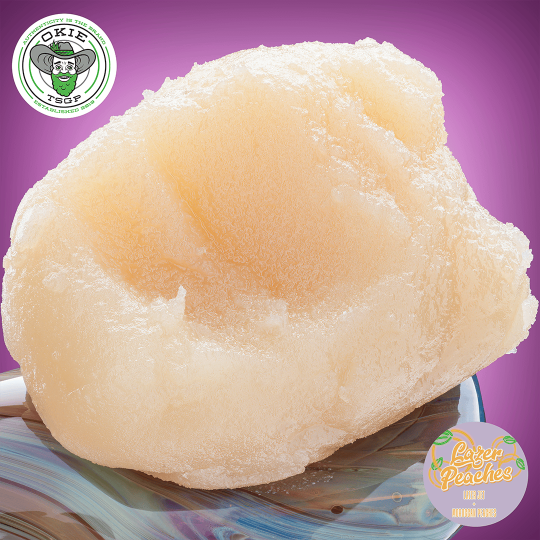 Lazer Peaches - 4g - Live Hash Rosin Batter by Okie TSGP