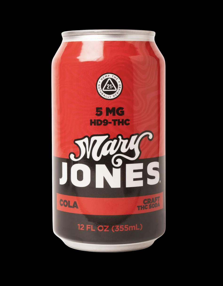 Mary Jones | Cola | Hemp-Infused Soda | 10MG Can | 4PK