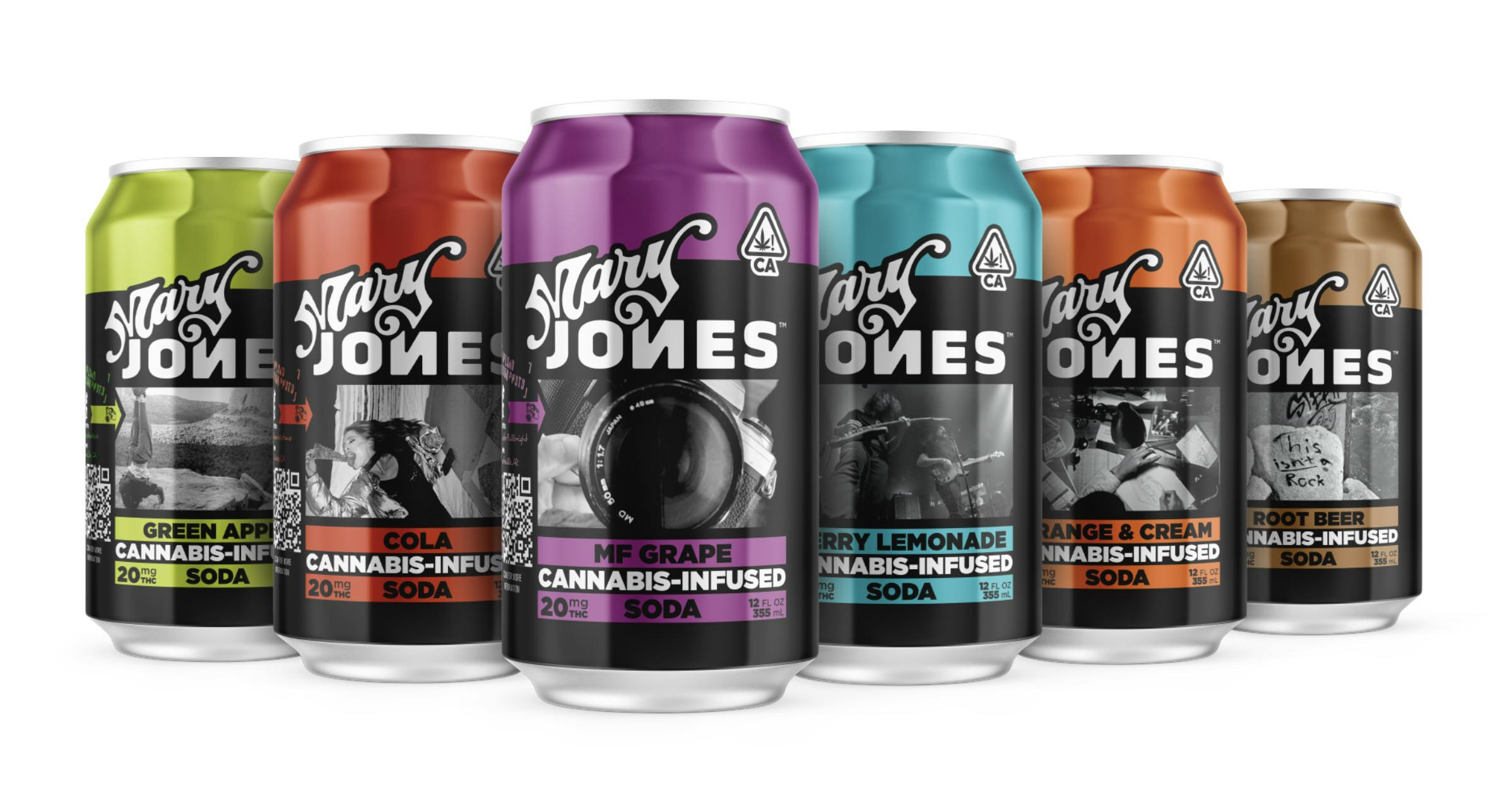 Mary Jones | Berry Lemonade | Cannabis-Infused Soda | 20MG Can