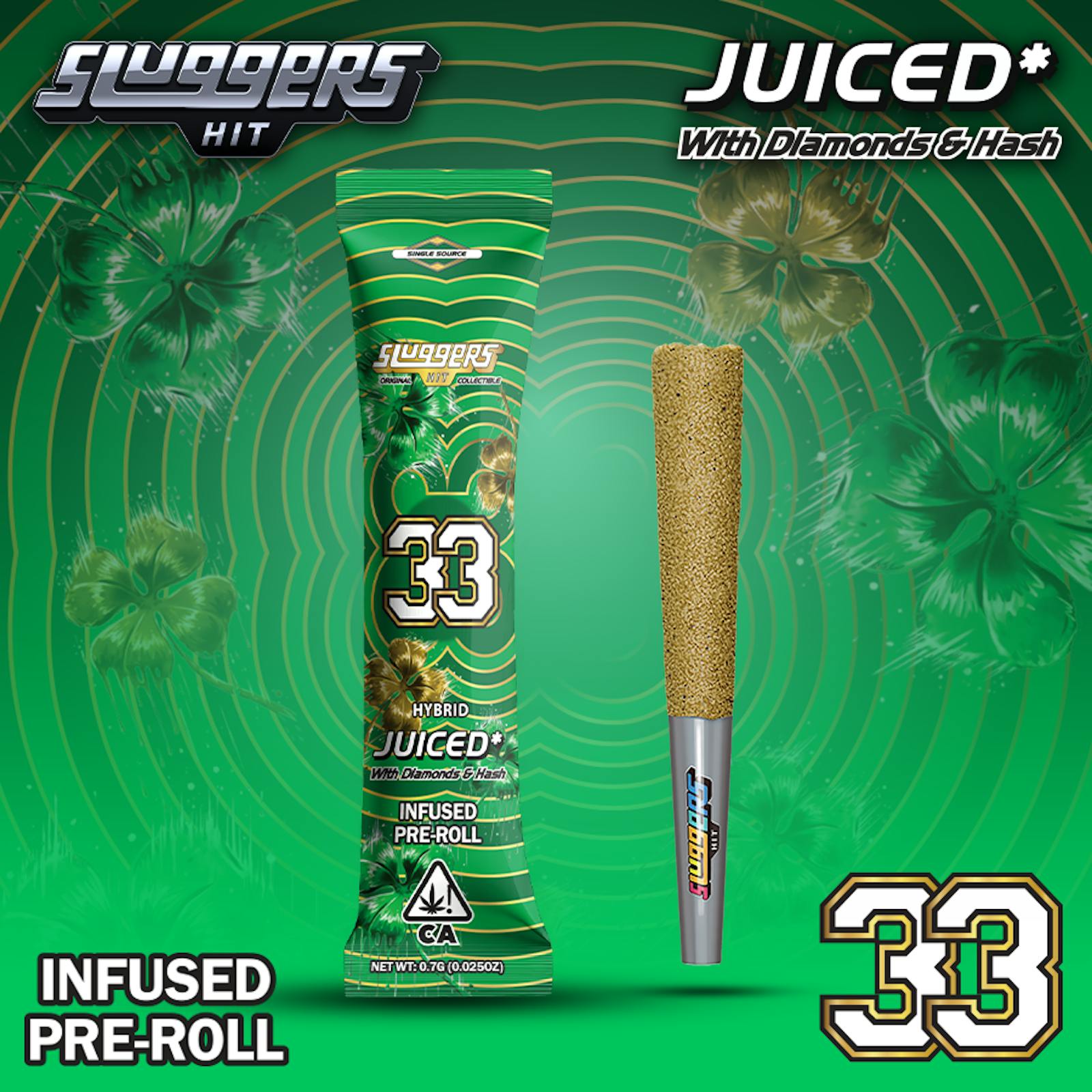 Sluggers - Infused Preroll - 0.7g 1pk - 33