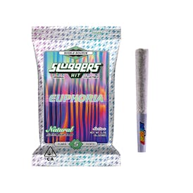 Sluggers - Preroll - 0.7g 5pk - Naturals - Euphoria