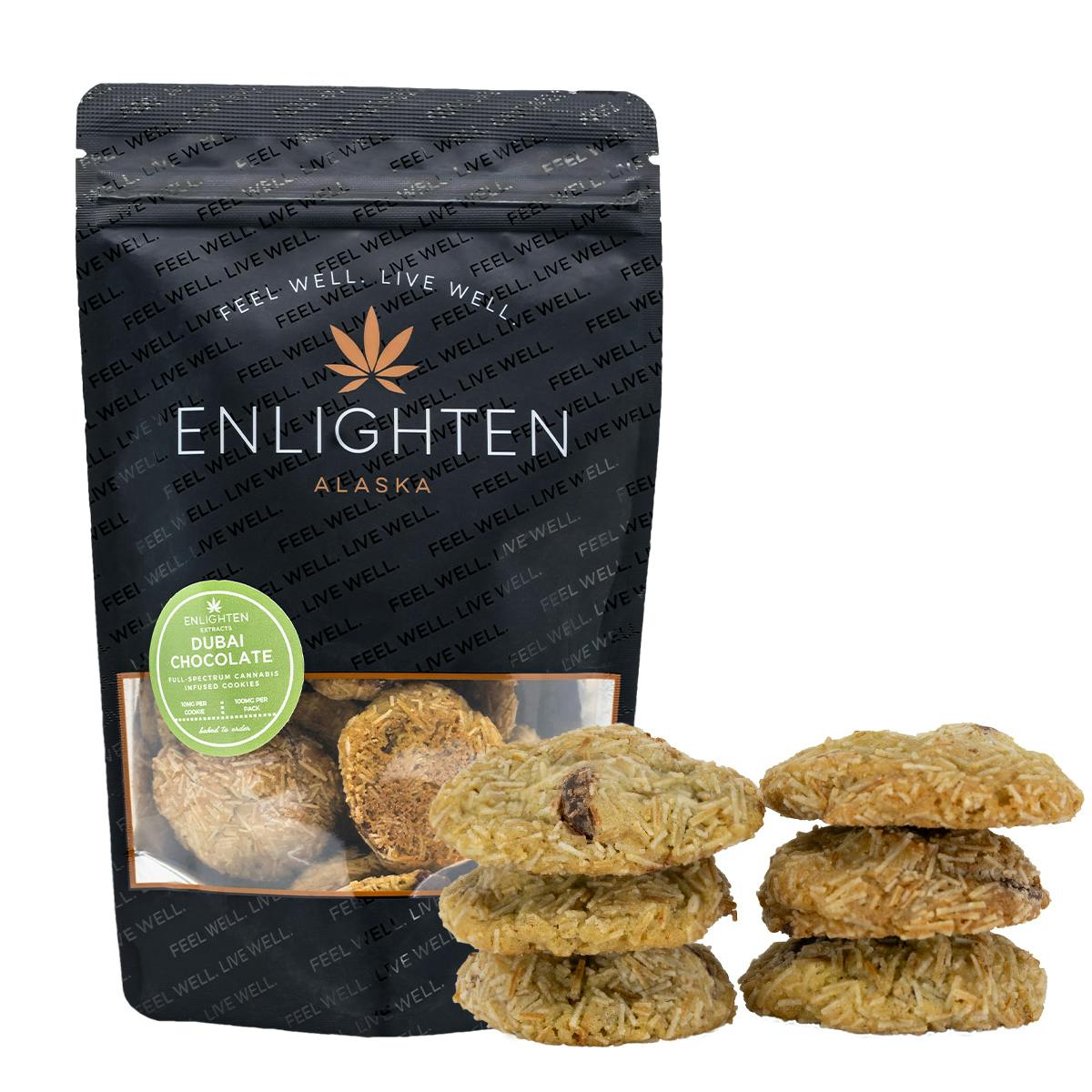 Dubai Chocolate Chip Cookies - 10 pack (100mg)