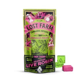 Lost Farm 'Dragonfruit x Trop Cherry' Live Rosin Chews [10pk]