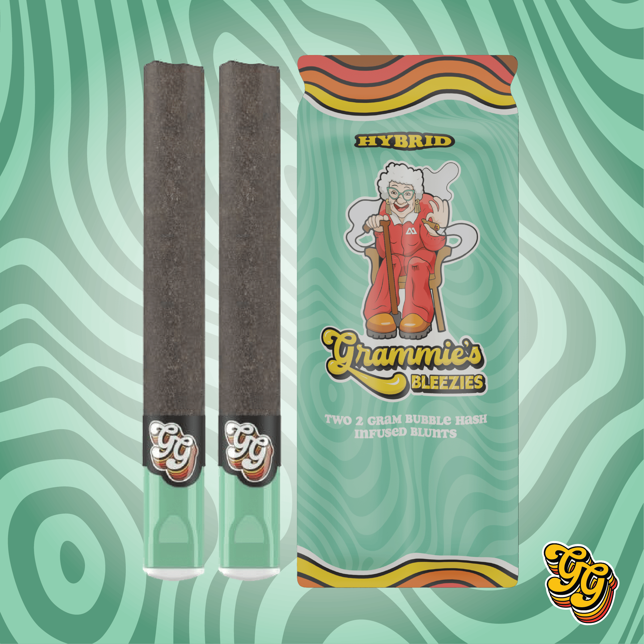 Headband - 2-Pack Bubble Hash Infused 2g Blunts (4g)