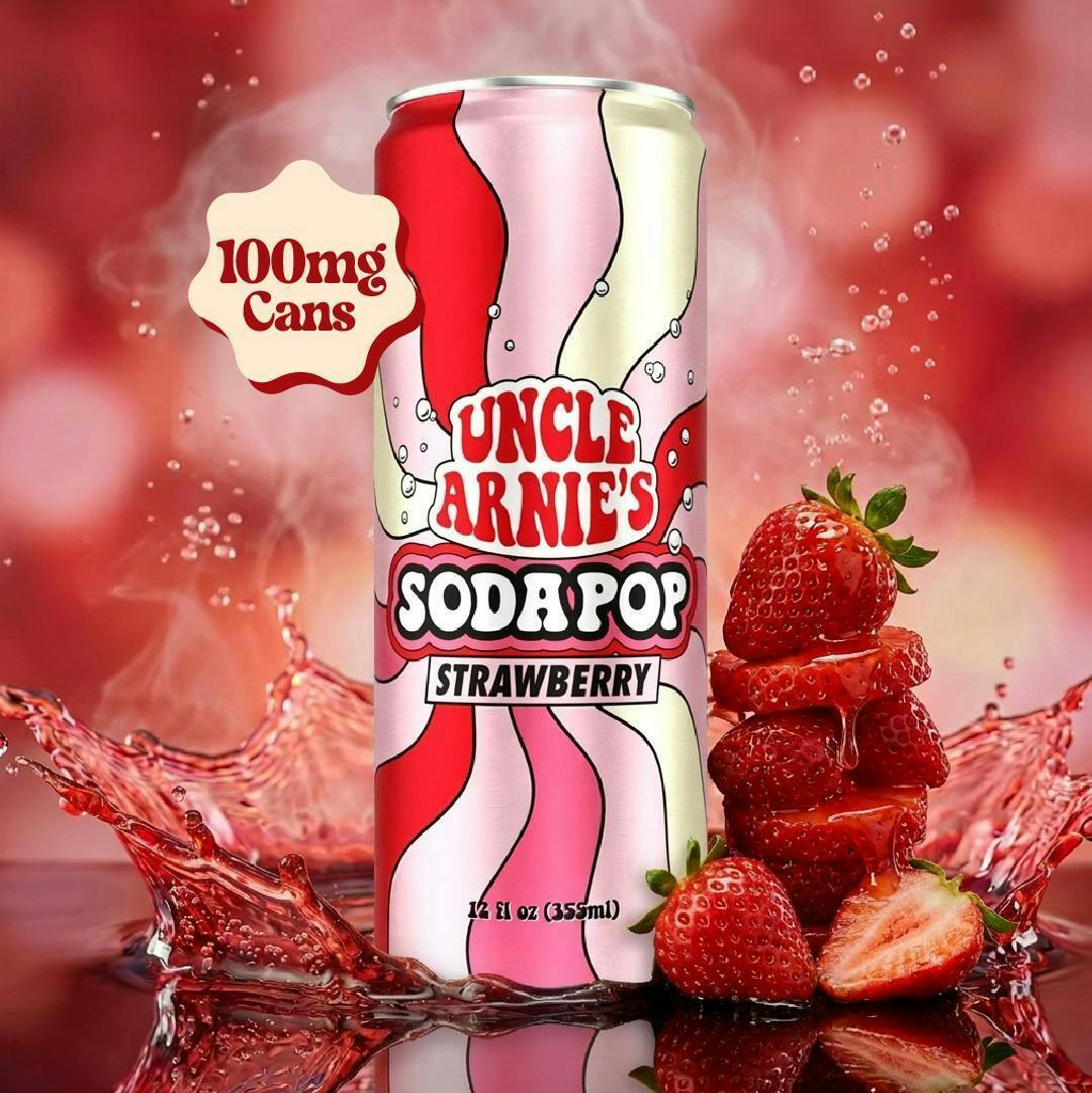 Strawberry Soda Pop | Carbonated | 100mg | 12oz