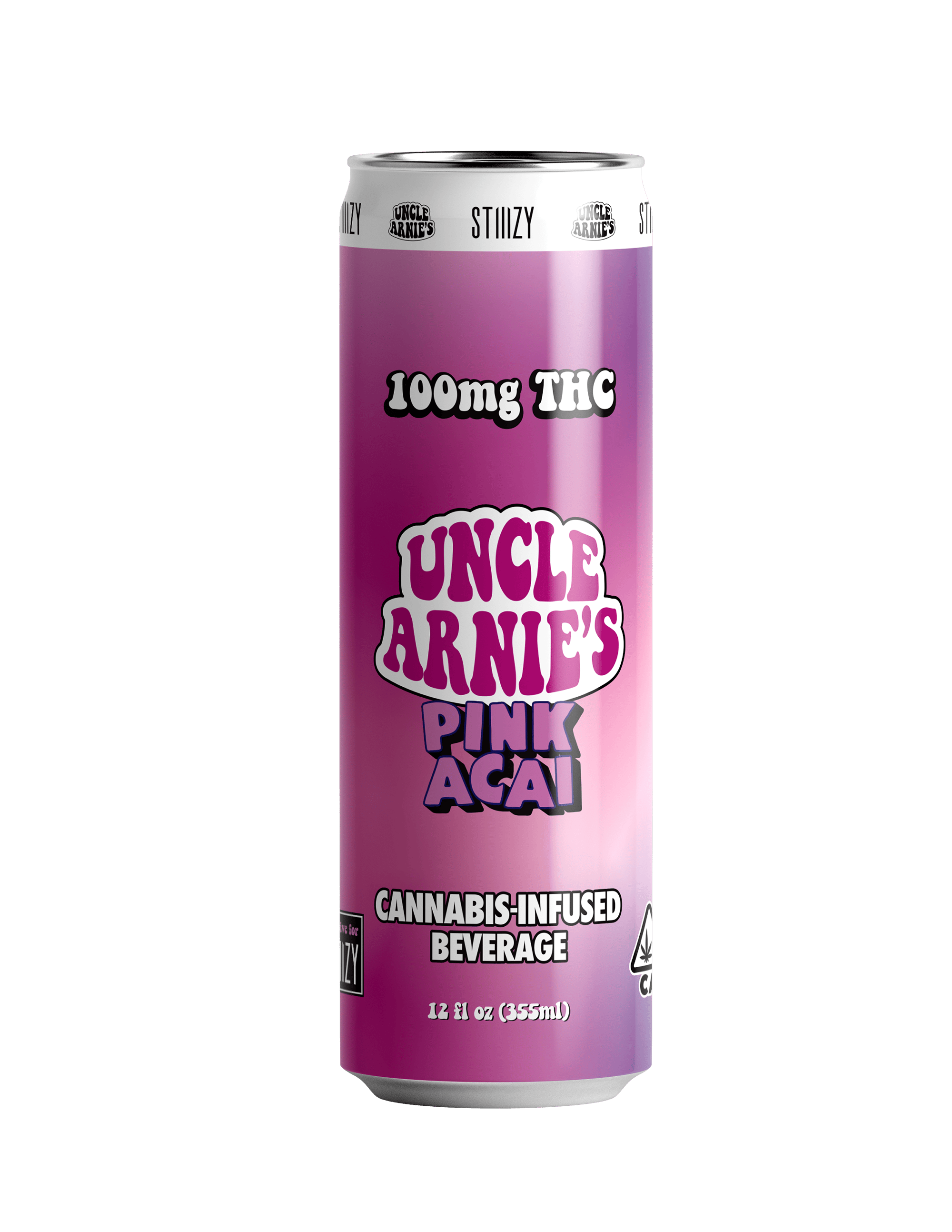 Uncle Arnie's x Stiiizy Exclusive | Pink Acai | 100mg | 12oz