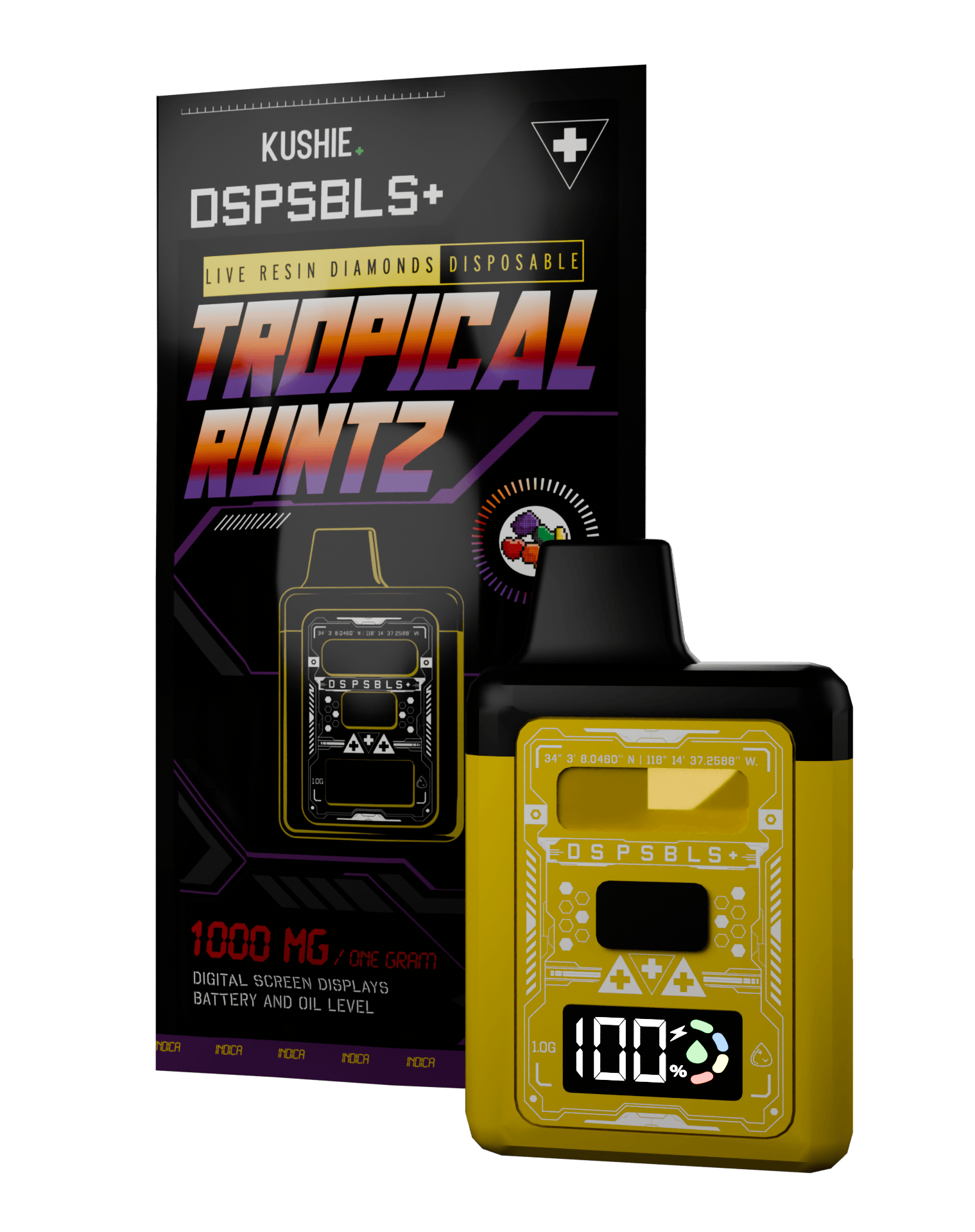 Tropical Runtz | DSPSBLS+ Live Resin Disposable | 1g