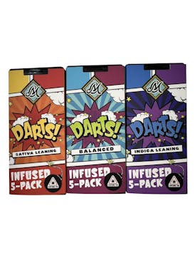 Infused .6g Pre Roll 5 Pack Darts - Unicorn Tears