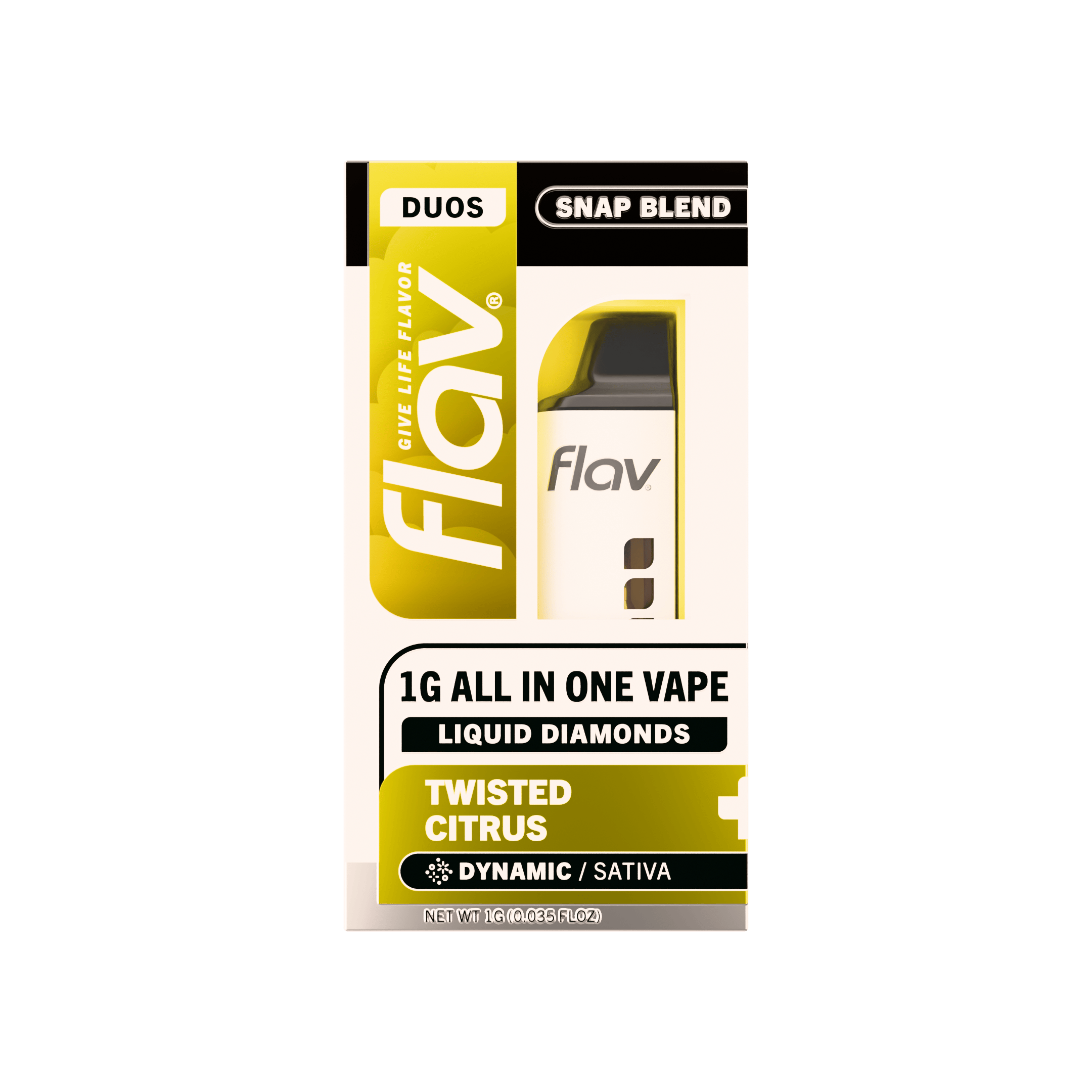 Twisted Citrus - Liquid Diamonds Duo Snap Blend - 1g - Sativa by Flav