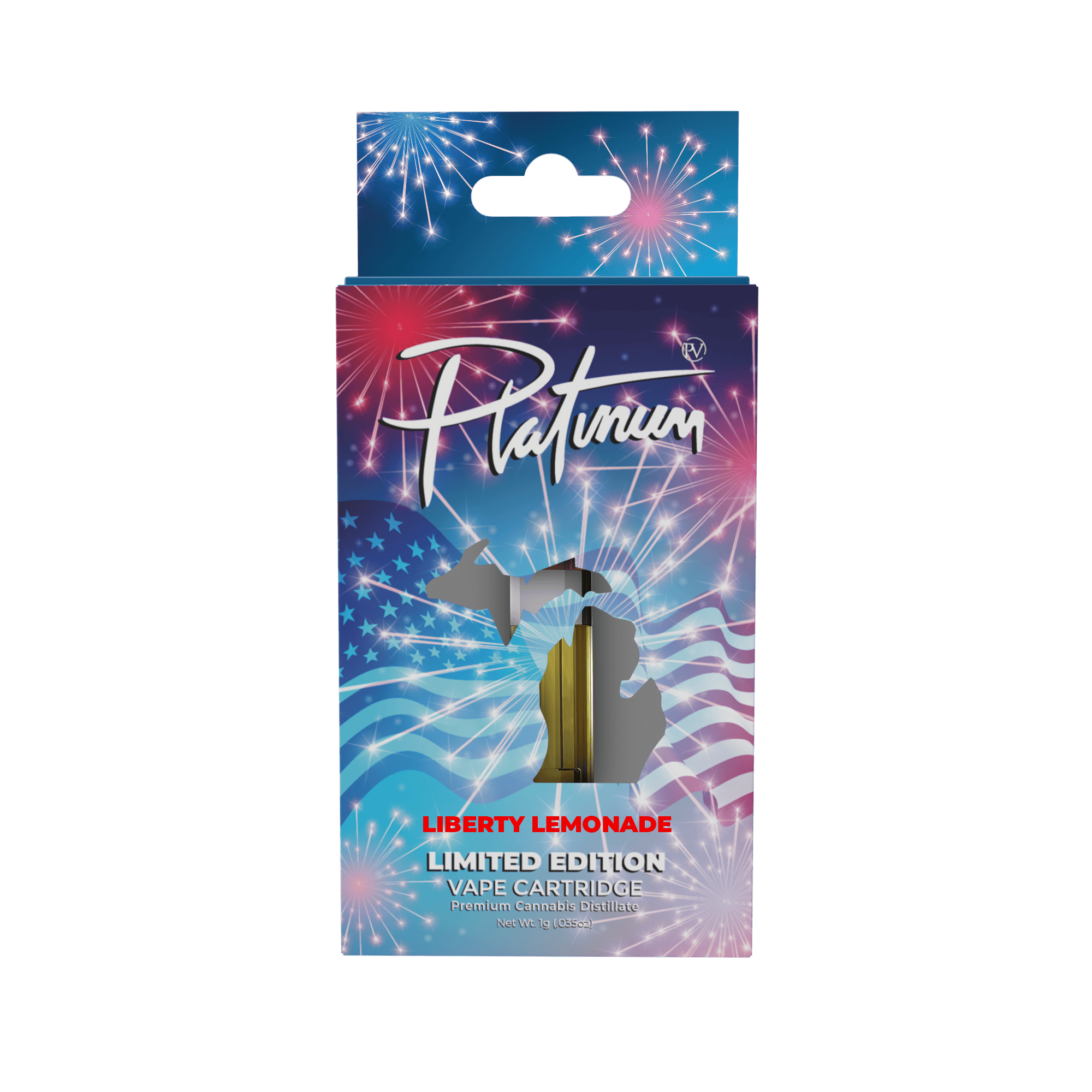 Platinum Vape - Limited Edition Liberty Lemonade - 1g Cartridge by Platinum Vape