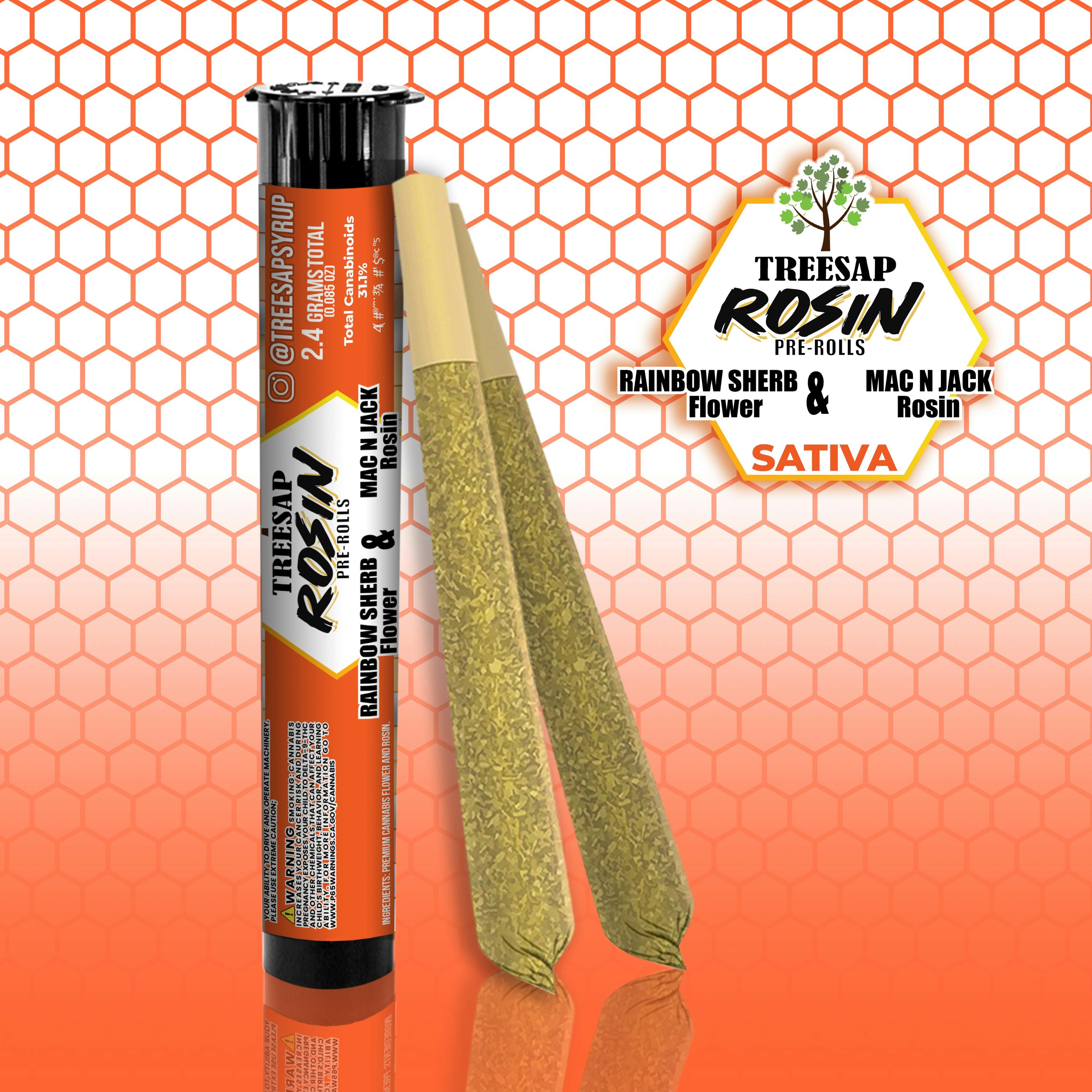 Treesap - CA: Rainbow Sherb X MAC - Per Tube