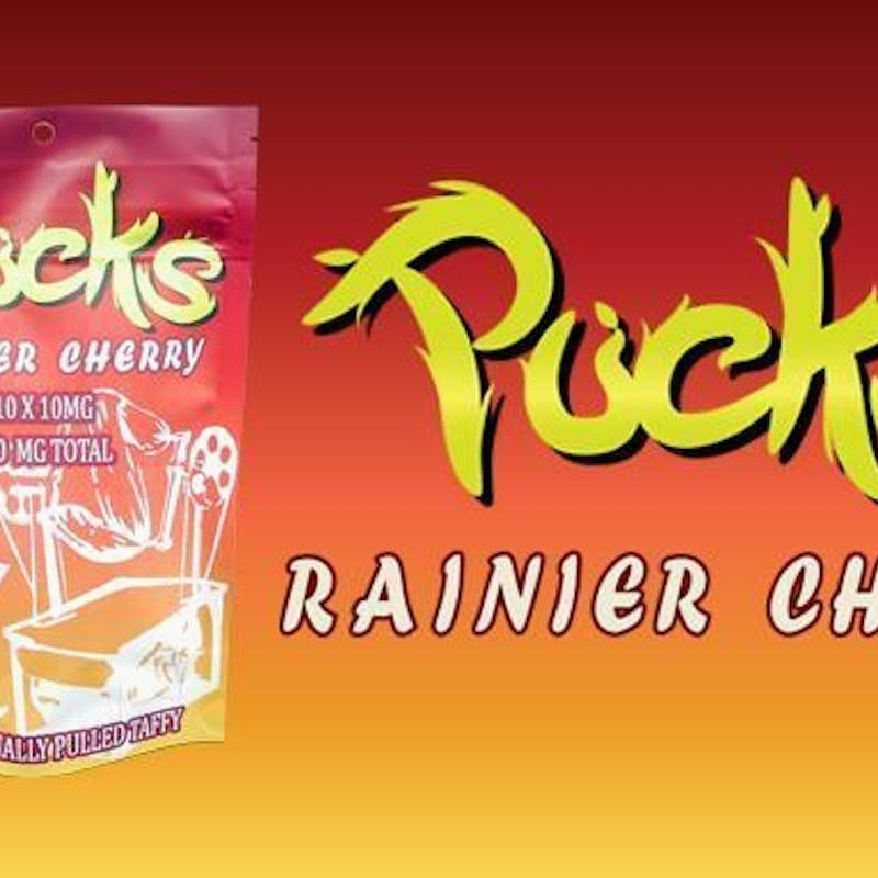 Pucks - Rainier Cherry Taffy 100mg 10pk