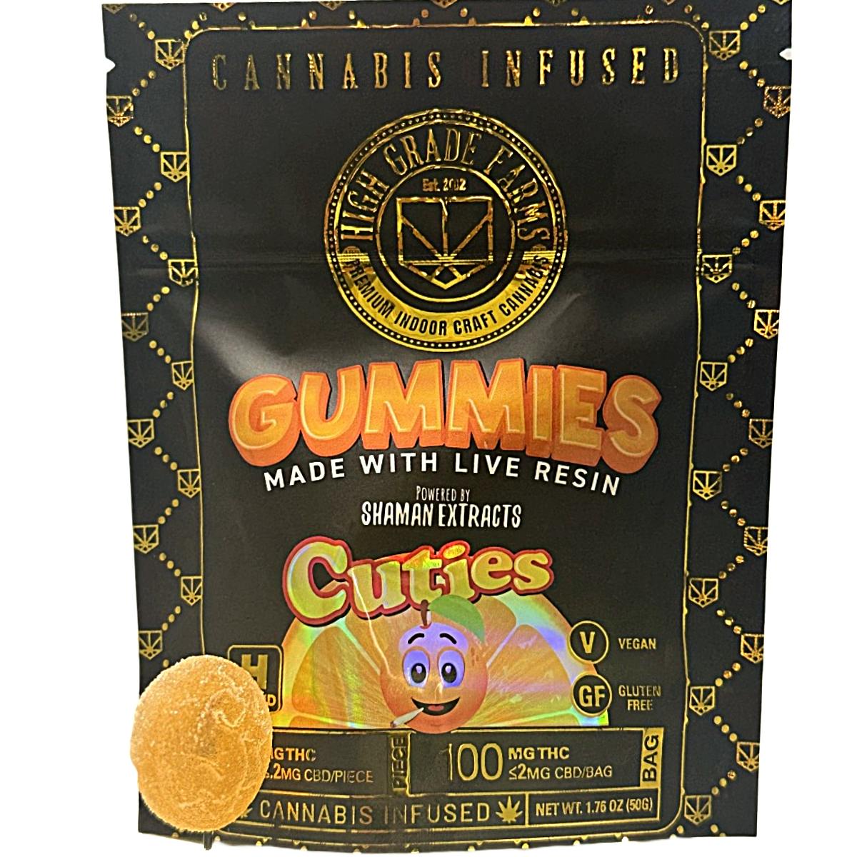 🍊 Cuties Gummies – 100mg THC (10mg Each)