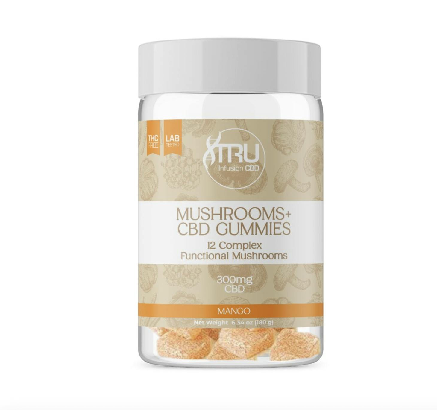 TRU Infusion | Mushroom CBD | Gummies | 300MG at Clifton Bakery