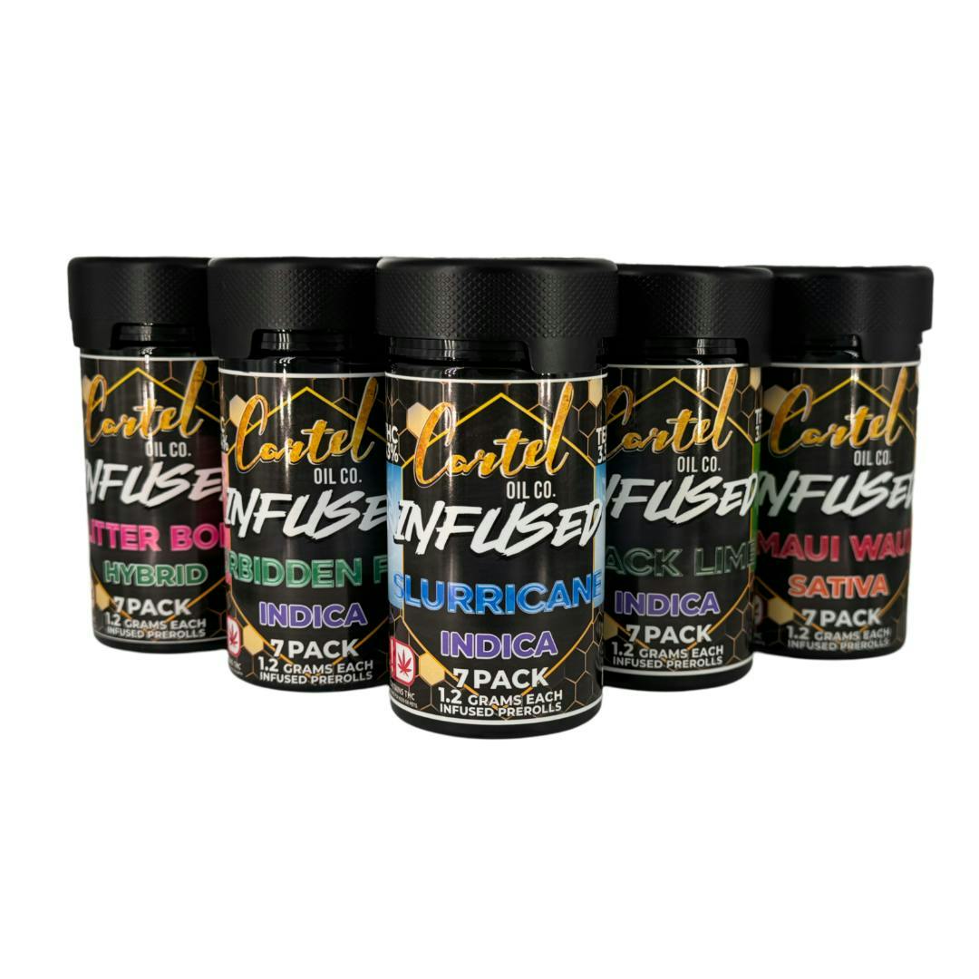 Cartel Oil Co | Zebra Ztripez | Infused Joints | 1.2g each | 7pk