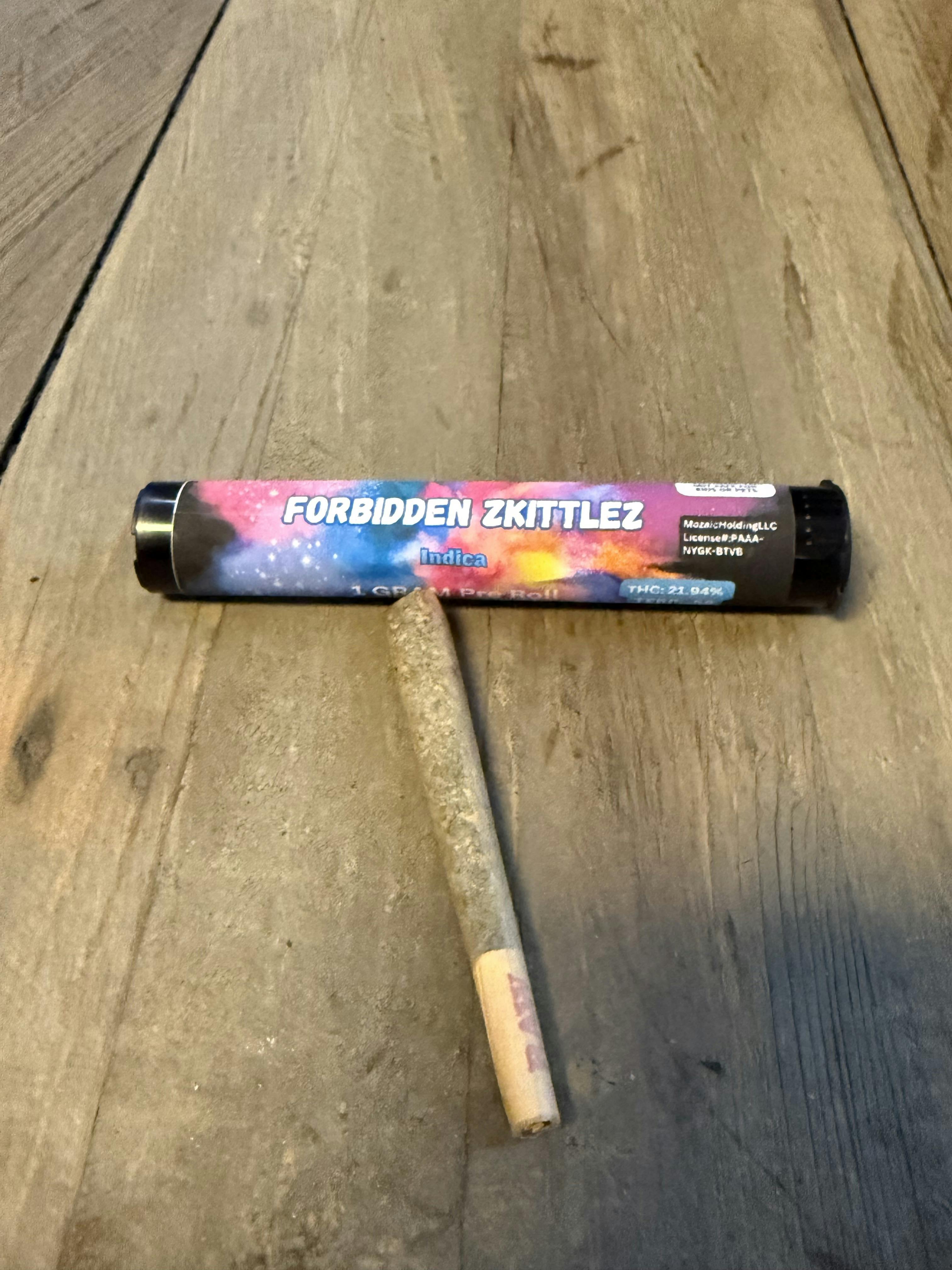 Forbidden Zkittlez 1 gram Pre Roll
