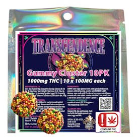 Gummie Cluster | Transcendence | 10 PK | 1000 MG