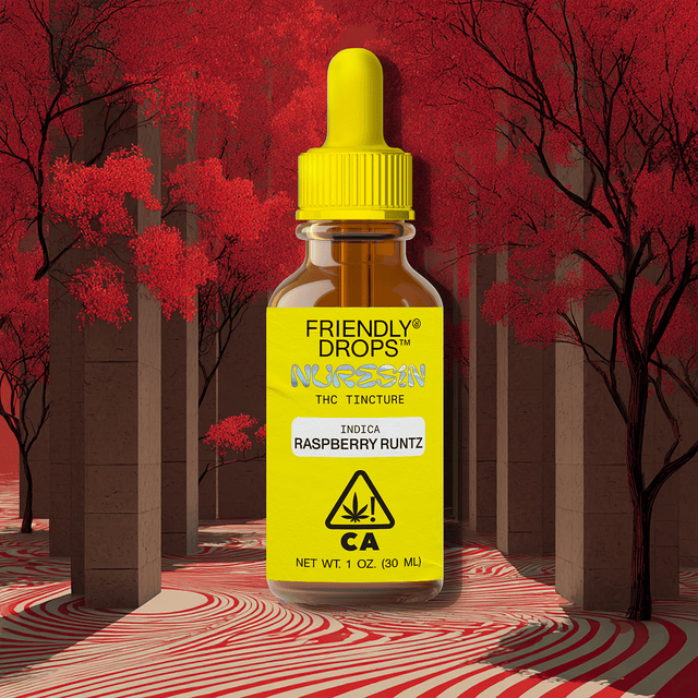 Friendly Brand | Drops | Raspberry Runtz | Tinctures | 1000mg | 30ml