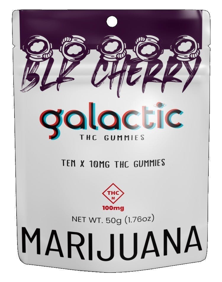 Black Cherry THC Gummies 10pk (100mg)