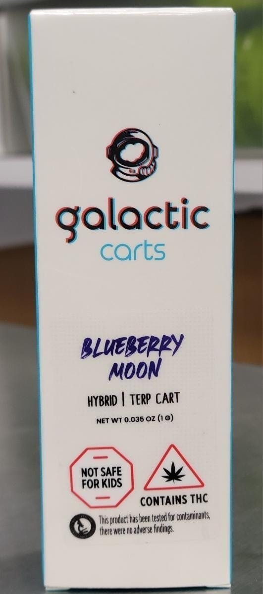 Blueberry Moon 1g Cart by Galactic Cannabis