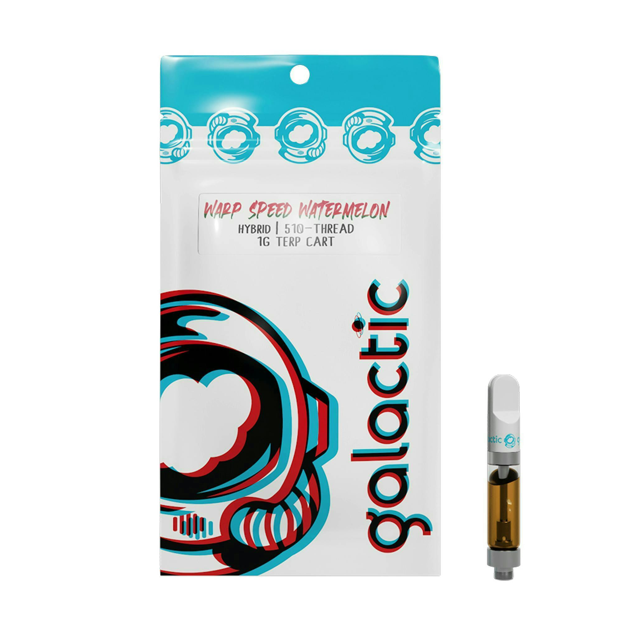 Warp Speed Watermelon 1g Cart by Galactic Cannabis