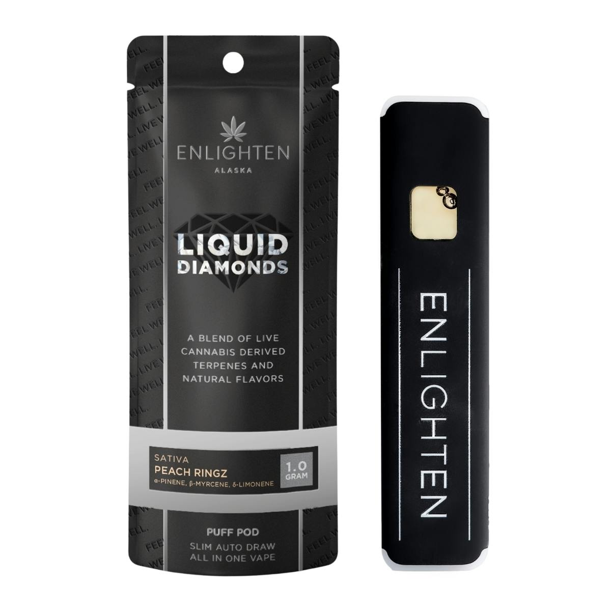 Peach Ringz Liquid Diamond Puff