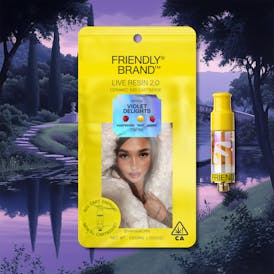 Friendly Brand - Violet Delights - Indica - 1g Live Resin 510 Cart