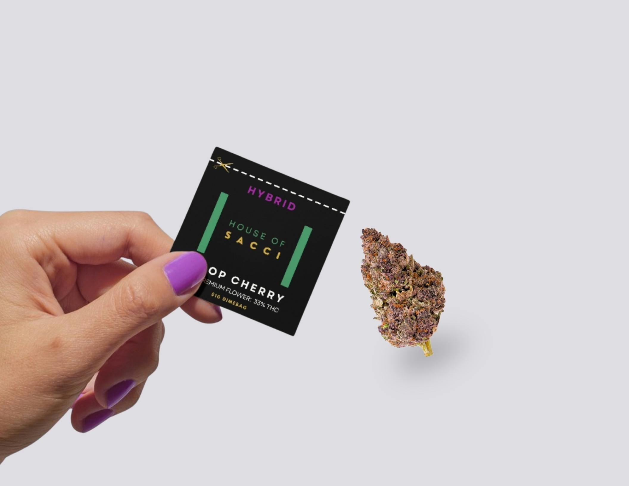 TROP CHERRY DIME BAG PREMIUM PURPLE FLOWER