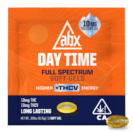 ABX Day Time - 10mg THC + 10mg THCV Soft Gels - 1ct